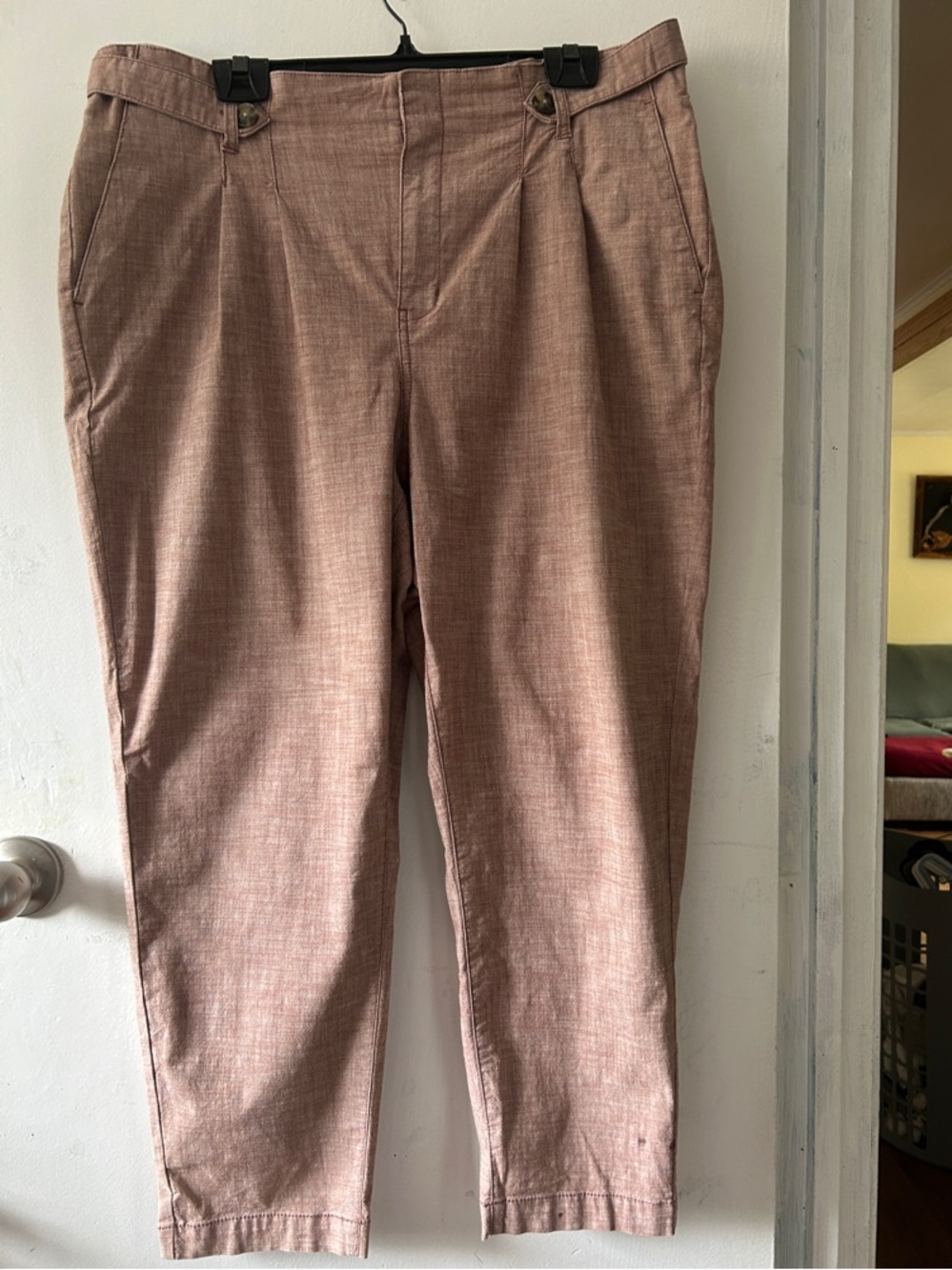 Reitmans Women's Straight-Leg Trousers in Dusty Mauve